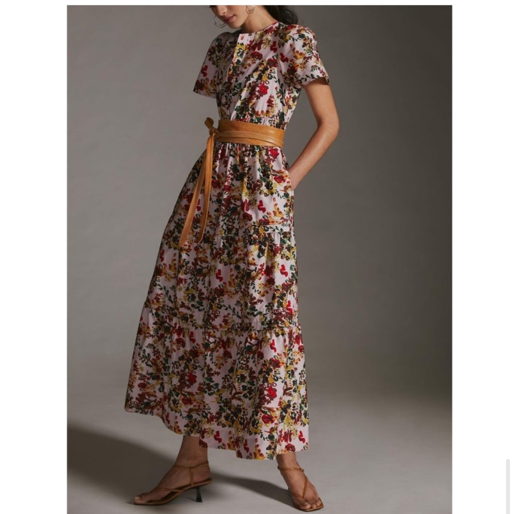 Anthropologie Somerset Floral Maxi Dress